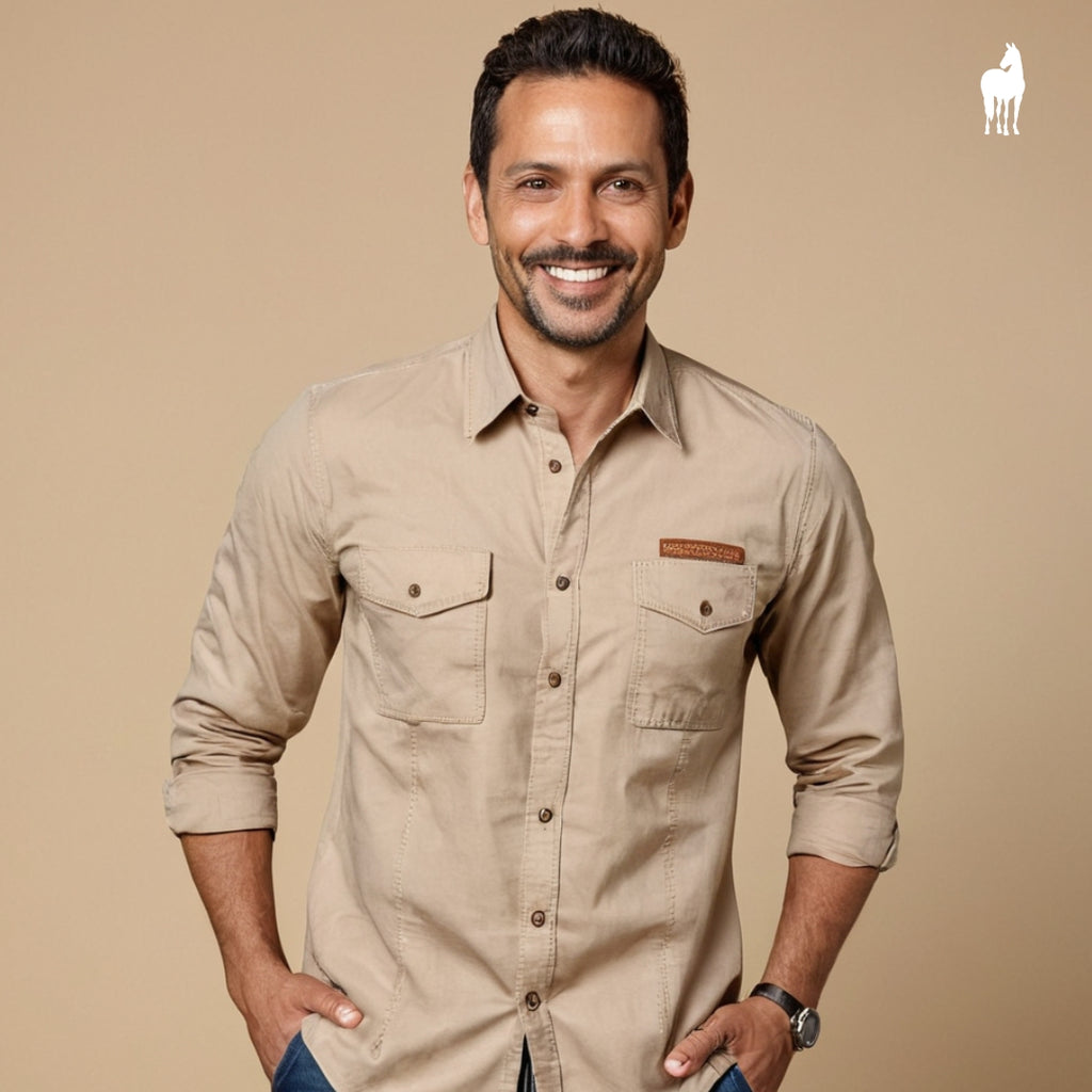Camisa Masculina Caveli Cargo