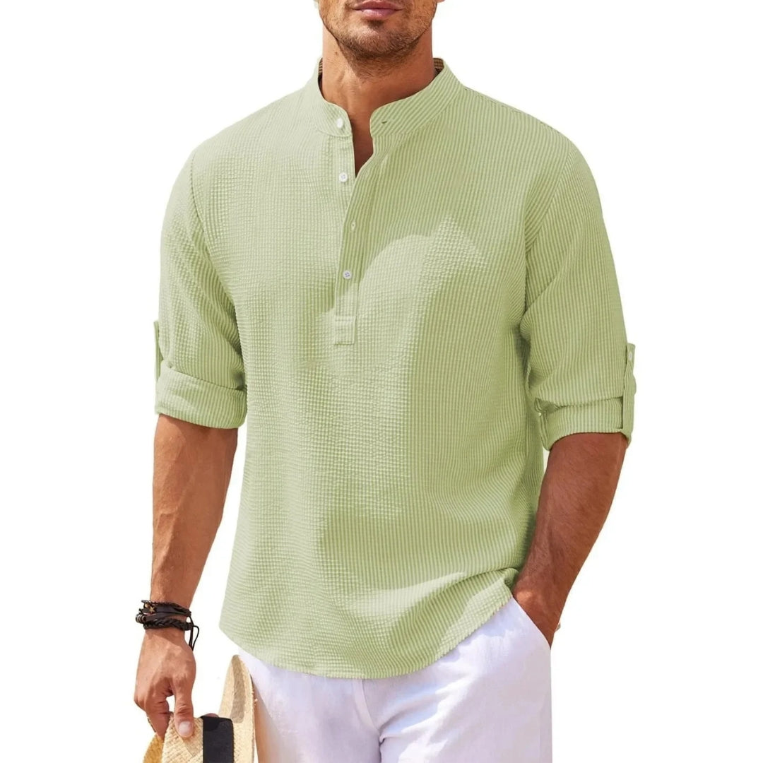 Camisa Masculina Gola Mandarim