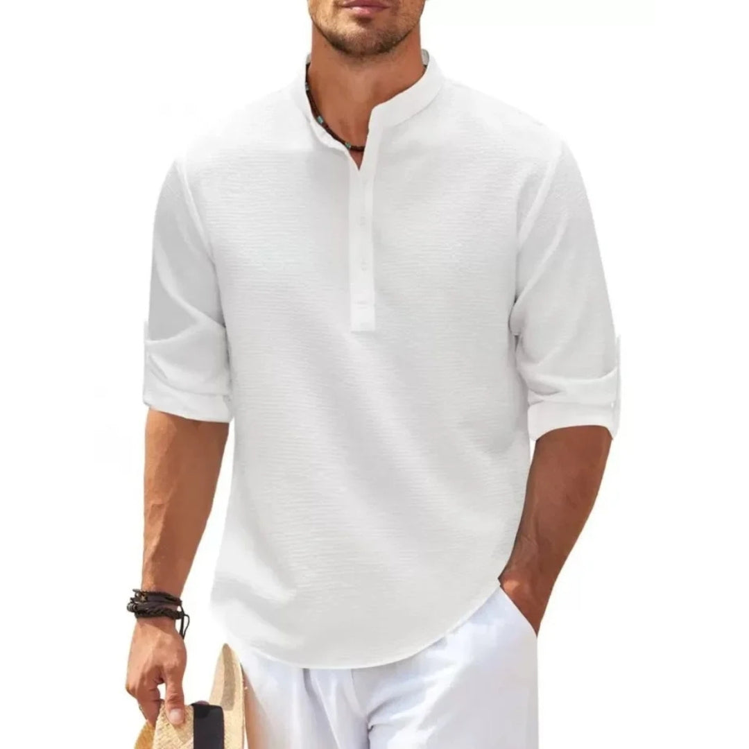 Camisa Masculina Gola Mandarim
