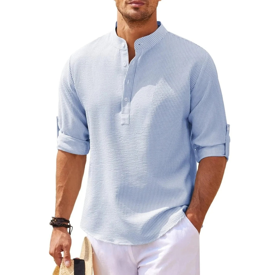 Camisa Masculina Gola Mandarim